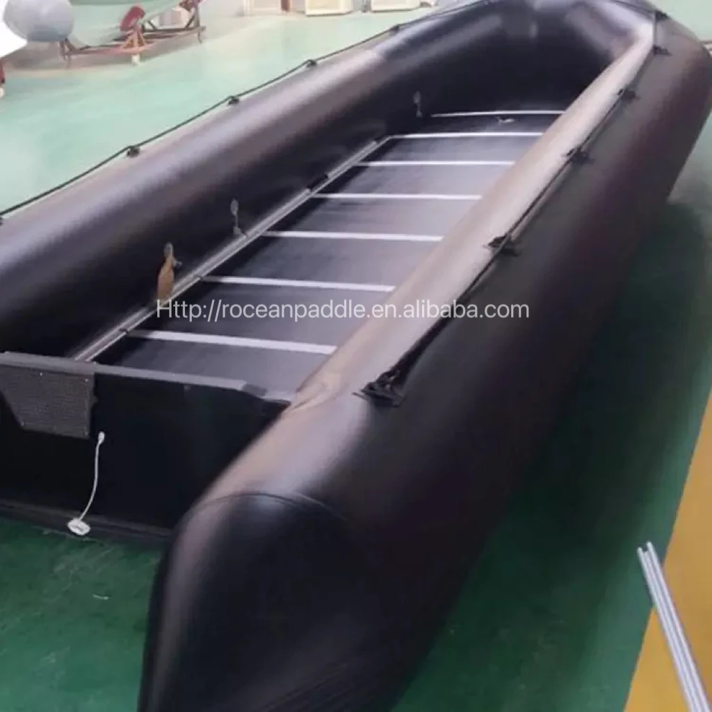 CE Factory 7m 8m 9m 10m Wood floor Inflatable boat Large Size Rubber Boat with Outboard Engine