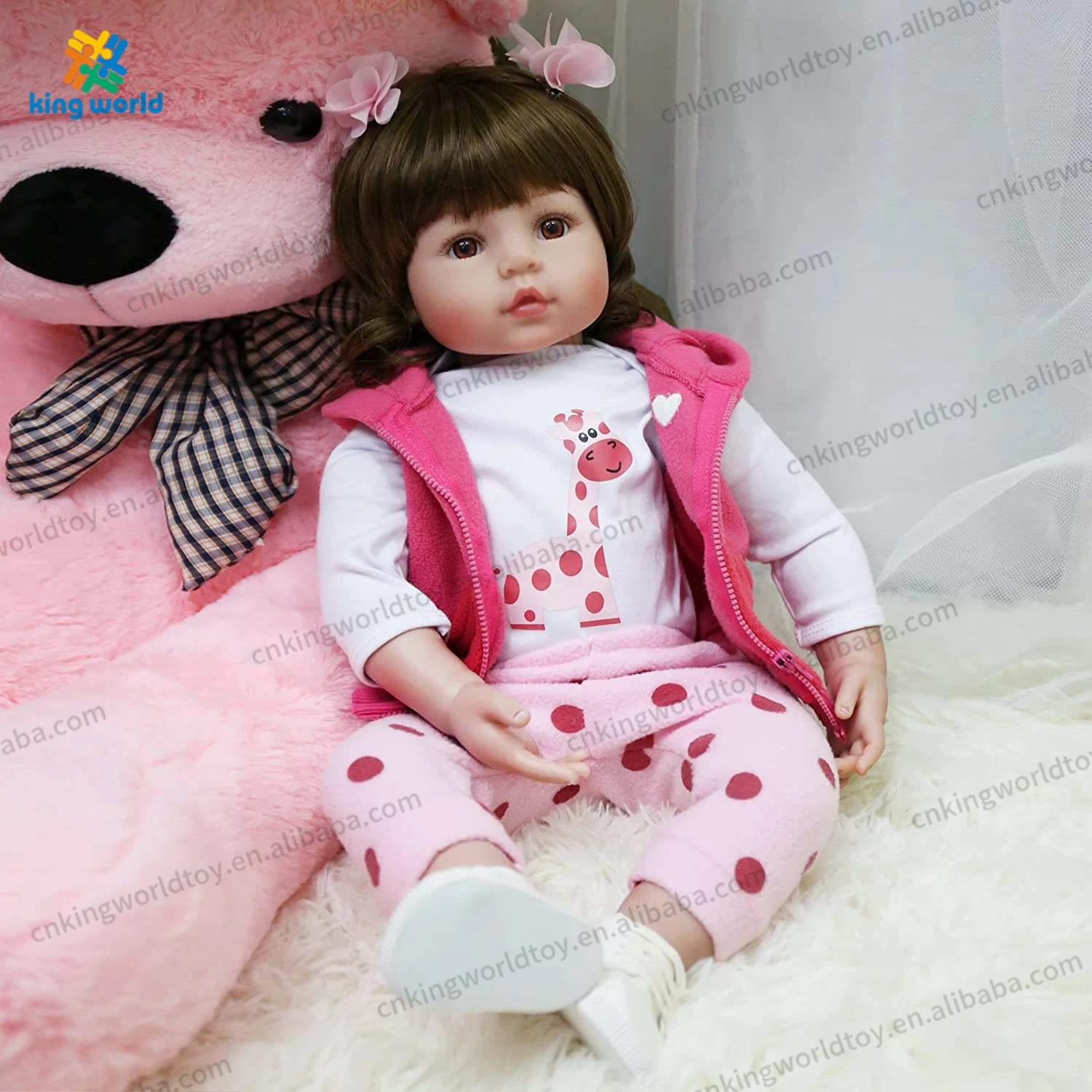 Soft Alive Realistic Newborn Full Body Princess Baby Dolls 18 inch Silicone Vinyl Real Toddler Girl Lifelike Reborn juguete