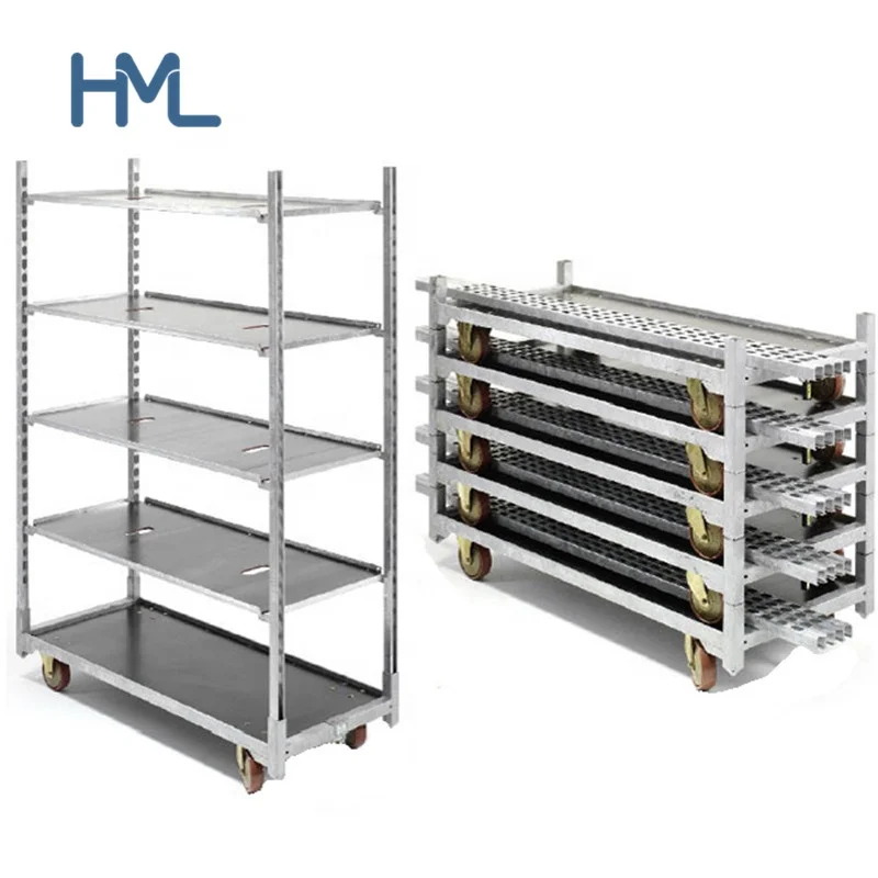 Четырехколесные наружные фанерные садовые центральные датские тележки для транспортировки цветов