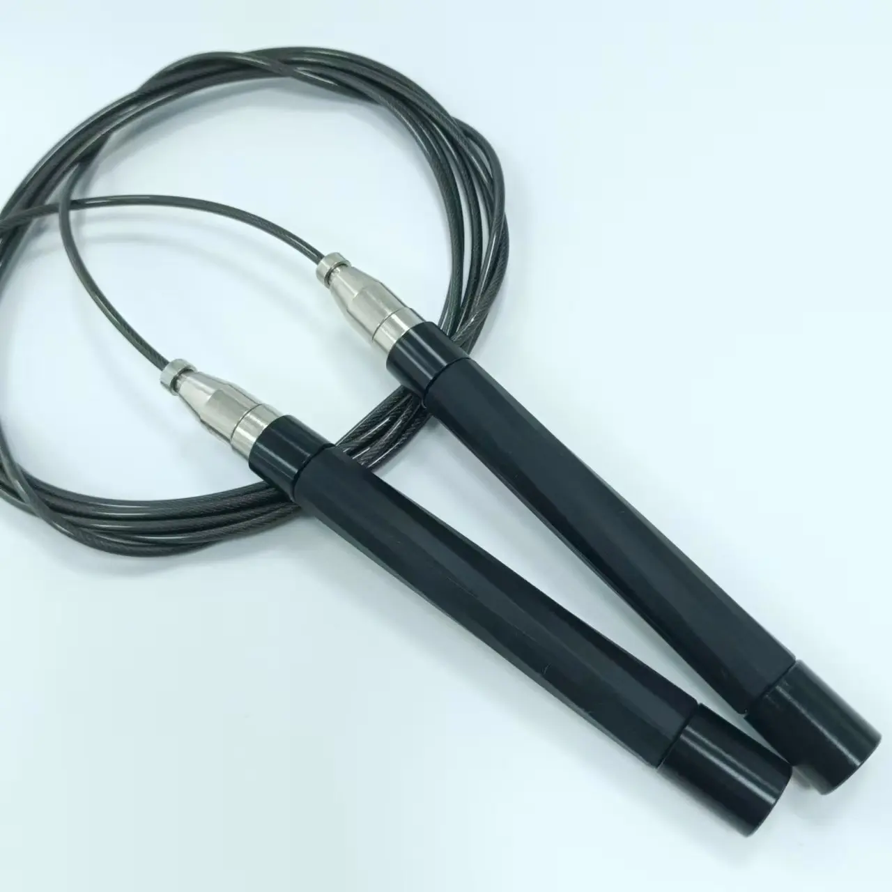 customize logo jump rope Sports Adjustable Jump Rope Nonslip silicone Handle Skipping Skip blue Black custom jump rope