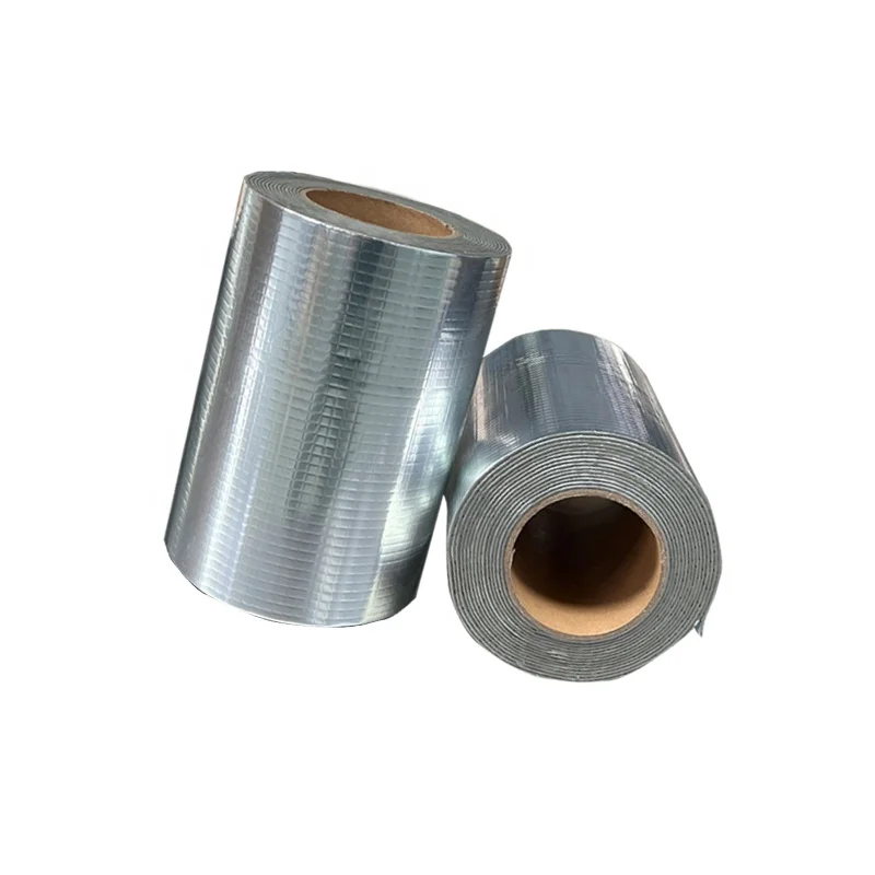 Aluminum Foil Butyl Waterproof Trap Tape Butyl Tape Copper Aluminum Polyken Pipe Butyl Rubber Wrap Tape