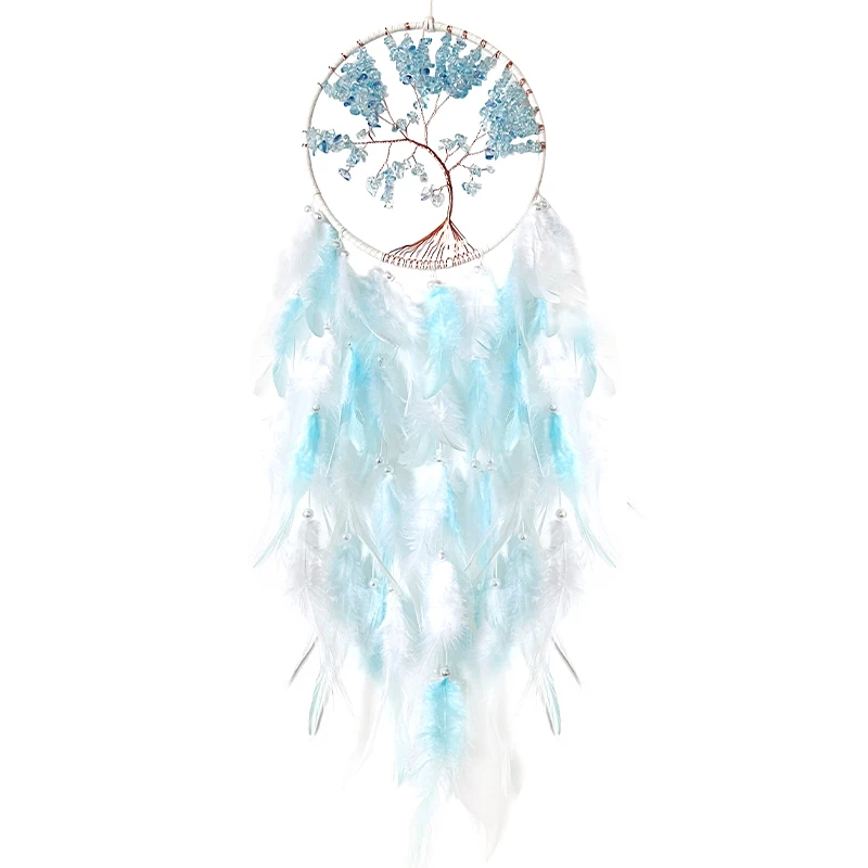 dreamy Mystery Style  Snow Dream catcher  sun catcher Charm Jewellery Decor Wind Chime  Feather Crafts