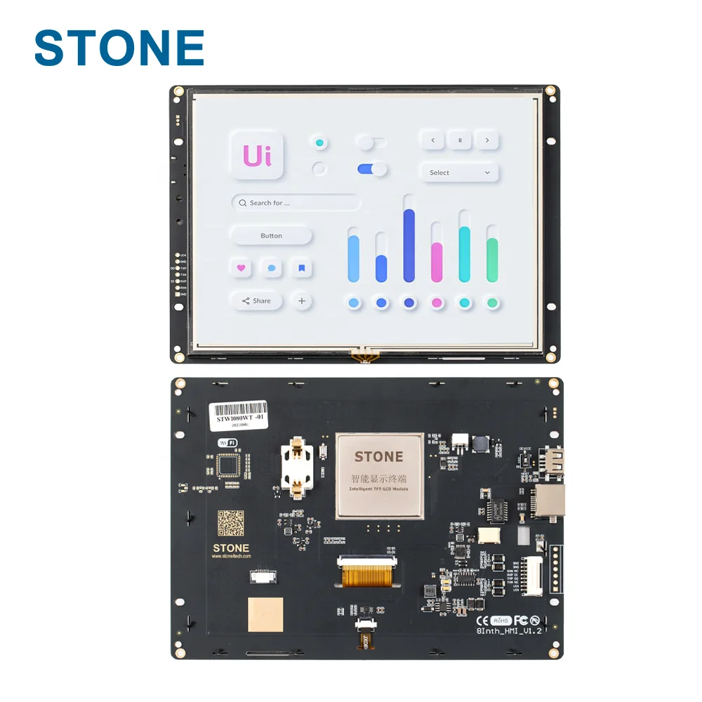 STONE 8 Inch 800*600 HMI TFT Liquid Crystal Display Module with High Resolution of  for Industrial Use