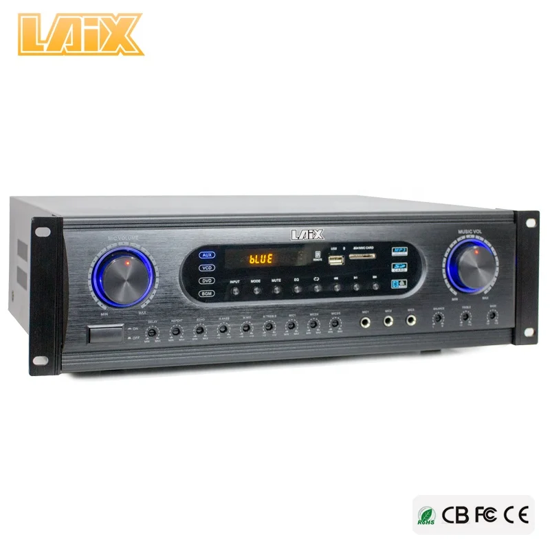  Laix LX-390 200W профессионального вещания усилитель с динамиком (8 Ohm 2 каналов фоновой музыки стерео портом