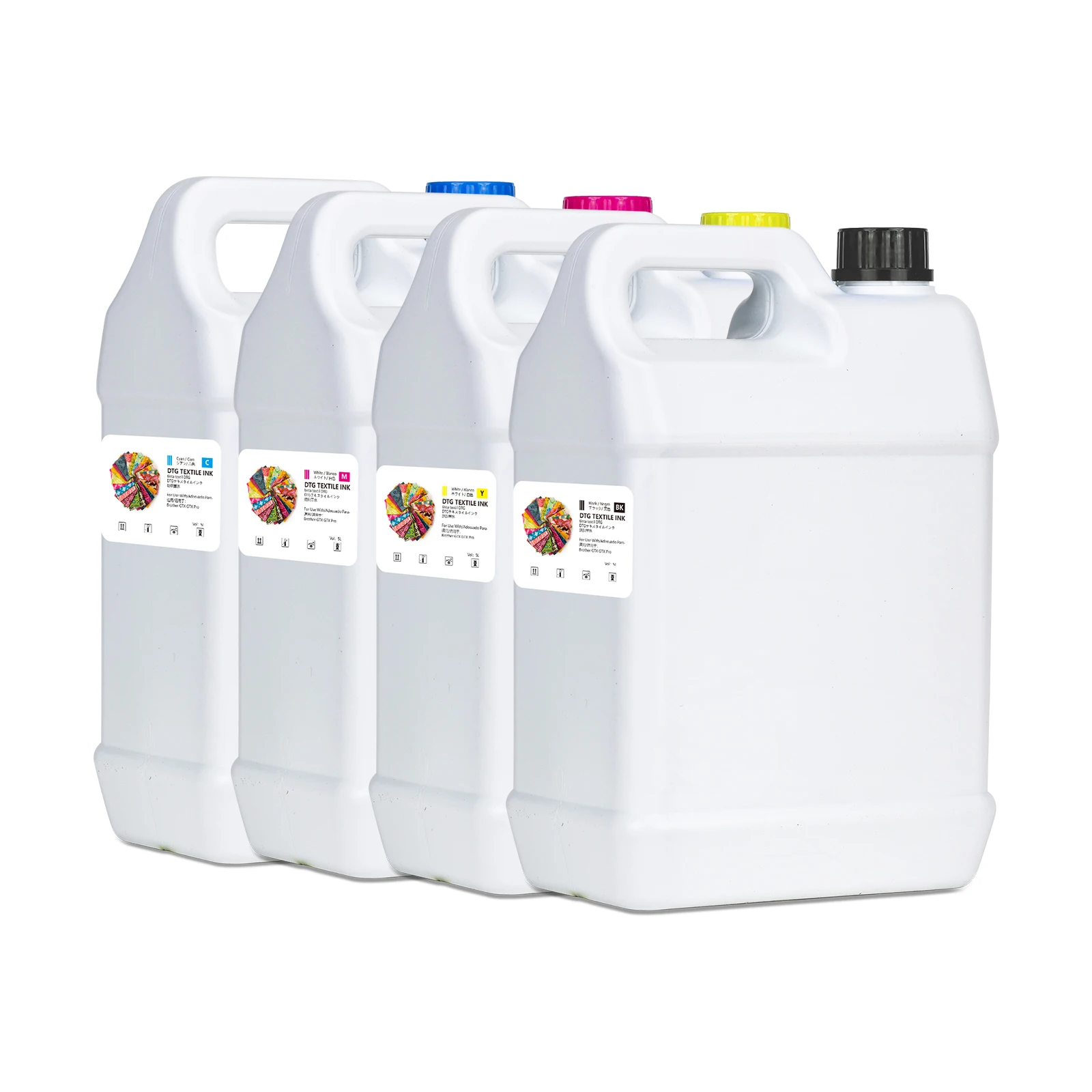 5L 5000ml GTX White DTG Ink For Brother GTX GTX Pro GT3 GT-341 GT-361 GT-381 Textile Tshirt Printer Direct To Garment Ink Pouch