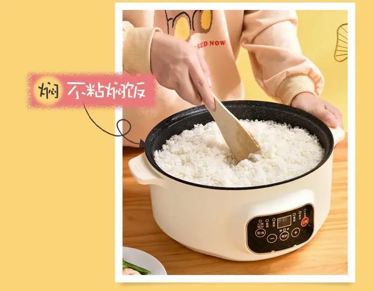 Portable Factory Direct Kitchen Electric Hot Pot Non Stick  Multi Functional Electric Cooking Pot