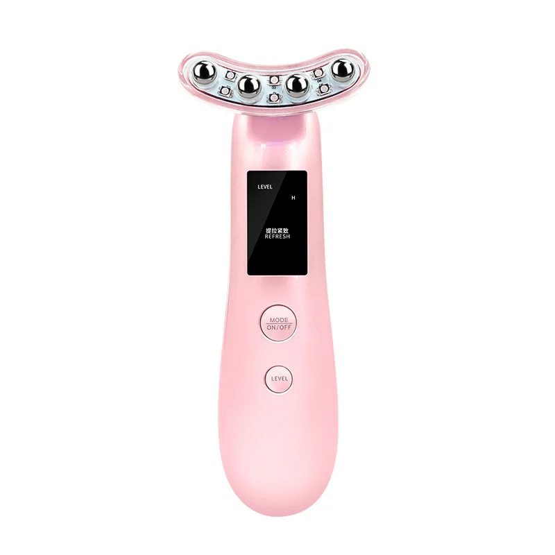 Rechargeable Neck and Face Eye Lifting Massager Anti-aging Heat Vibration Skin Tighten Reduce Double Chin Sagging Anti-Wrinkle
