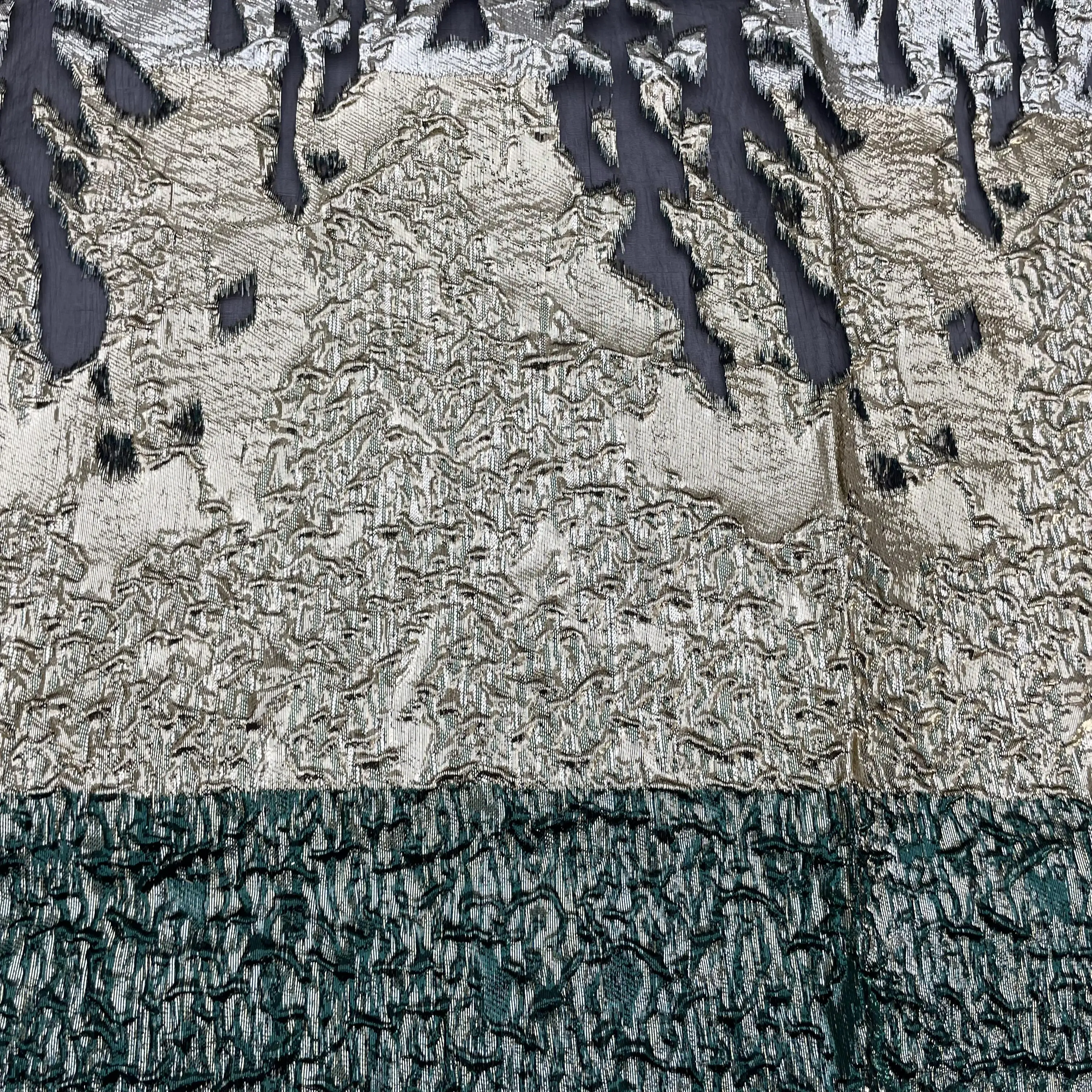 100%polyester yarn dyed lace fabric beautiful jacquard organza fabric  dress fabric