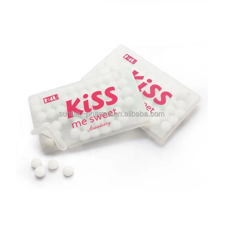 Customized Mentol Tablet Peppermint Sugar Free Breath Fresh Xylitol Paper Mint Candy