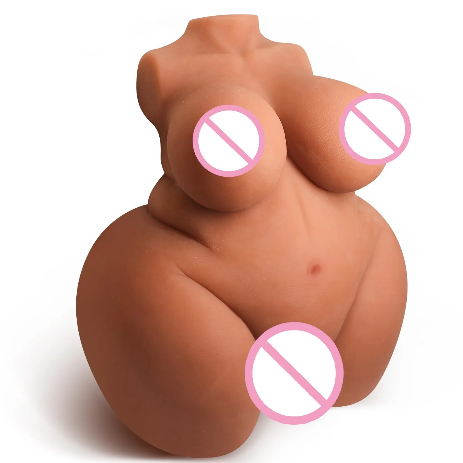 Fat Brown Sex Doll with Big Ass and Boobs Pussy Ass Male Masturbator Adult Sex Toy for Men Masturbation