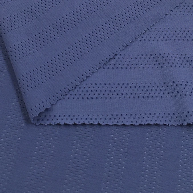 hole knitted 4 Way Stretch Fabric Mesh Nylon Spandex Plain Fabric