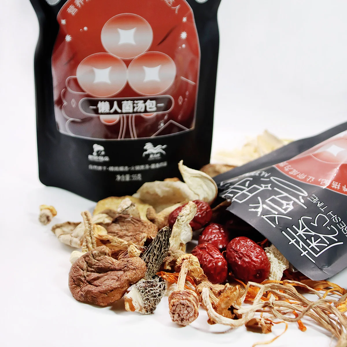 Chanterelles Pleurotus Eryngii Red Dates Modern Era Fungus Soup Bags