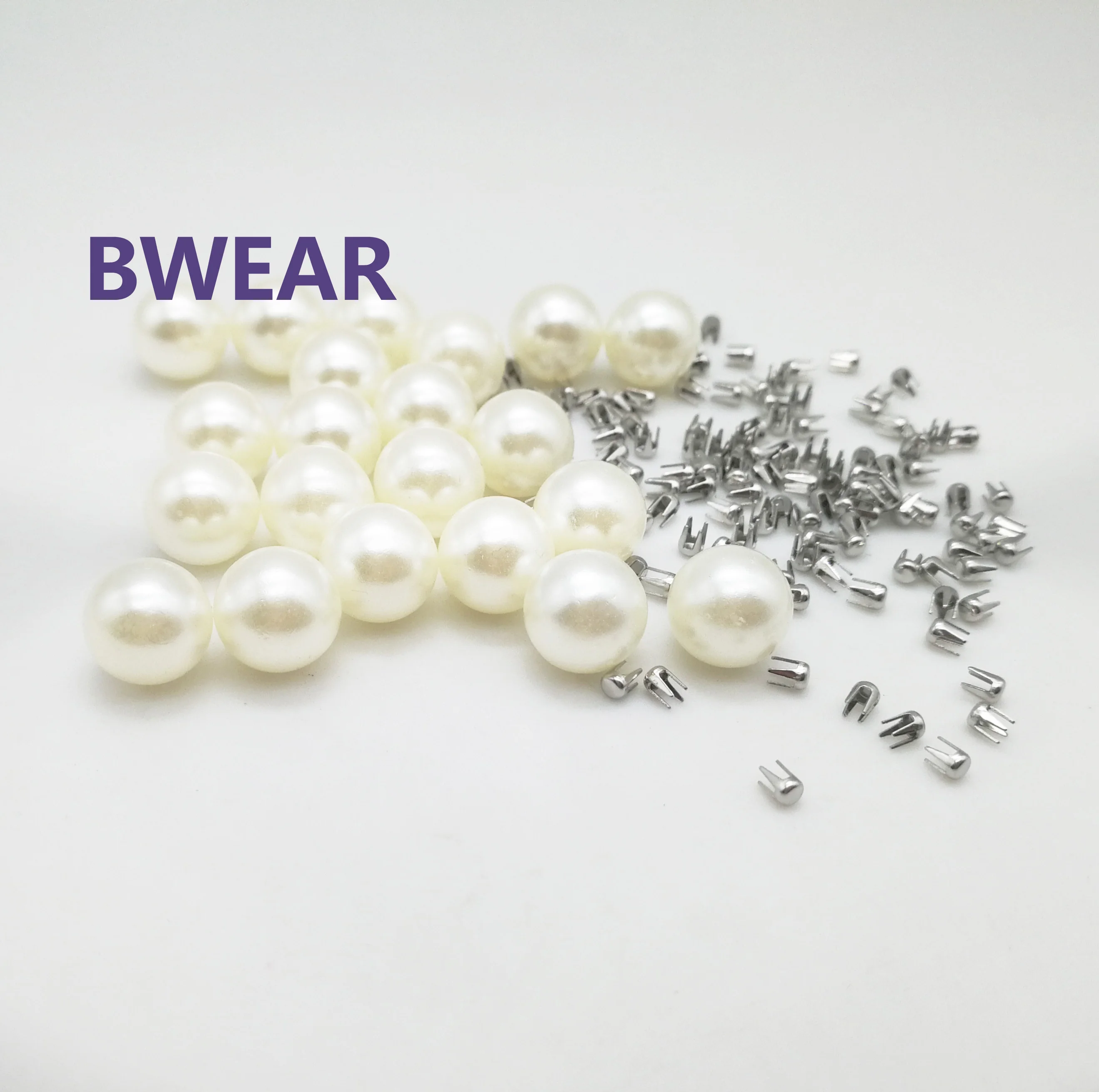 Прямые продажи с фабрики круглый слоновой кости 8 мм украшения одежды обуви из искусственного пластика Жемчуг Свободные бусины