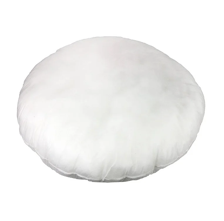 Custom Size Round Sofa Cushion Soft Cotton White Pillow Insert Filling Core