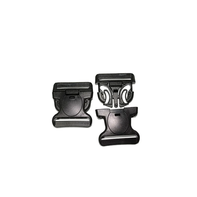 High quality 2 Inch plastic side release buckle plastic insert press button buckle