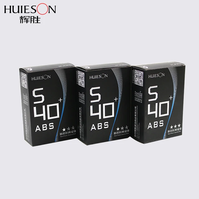 
HUIESON three stars Table Tennis New material S40+ box-packed OEM factory processing customization 