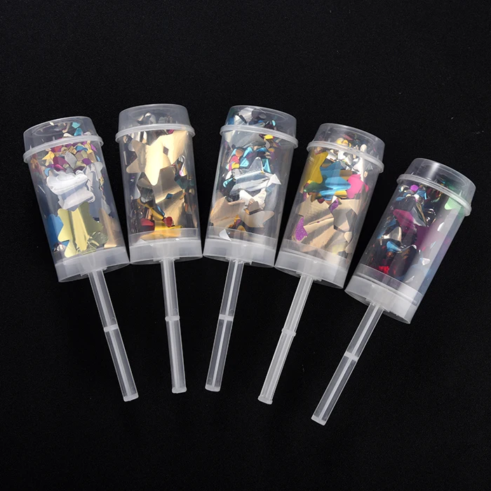  Индивидуальный Логотип Push Pop упаковка конфетти