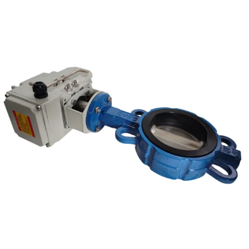 304 Ductile Iron Electric Wafer Butterfly Valve Solenoid Or Pneumatic Power Soft Sealing Gate For General Application