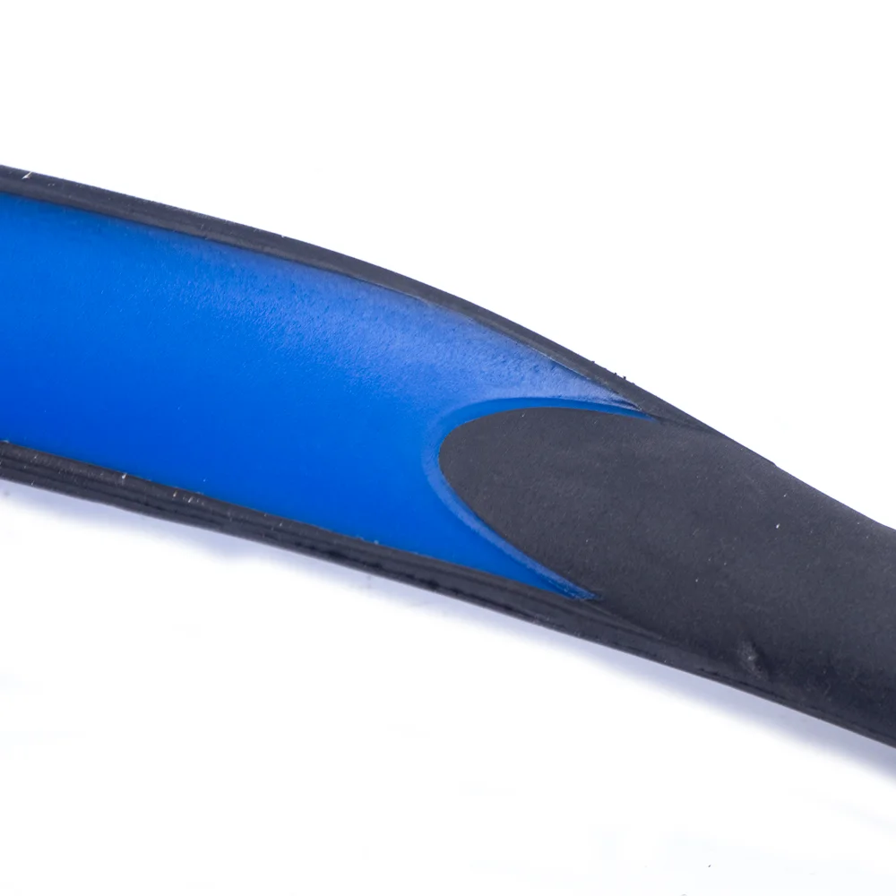 Logo kustom tahan lama kualitas Super plastik gagang panjang pengikis keringat kuda mandi