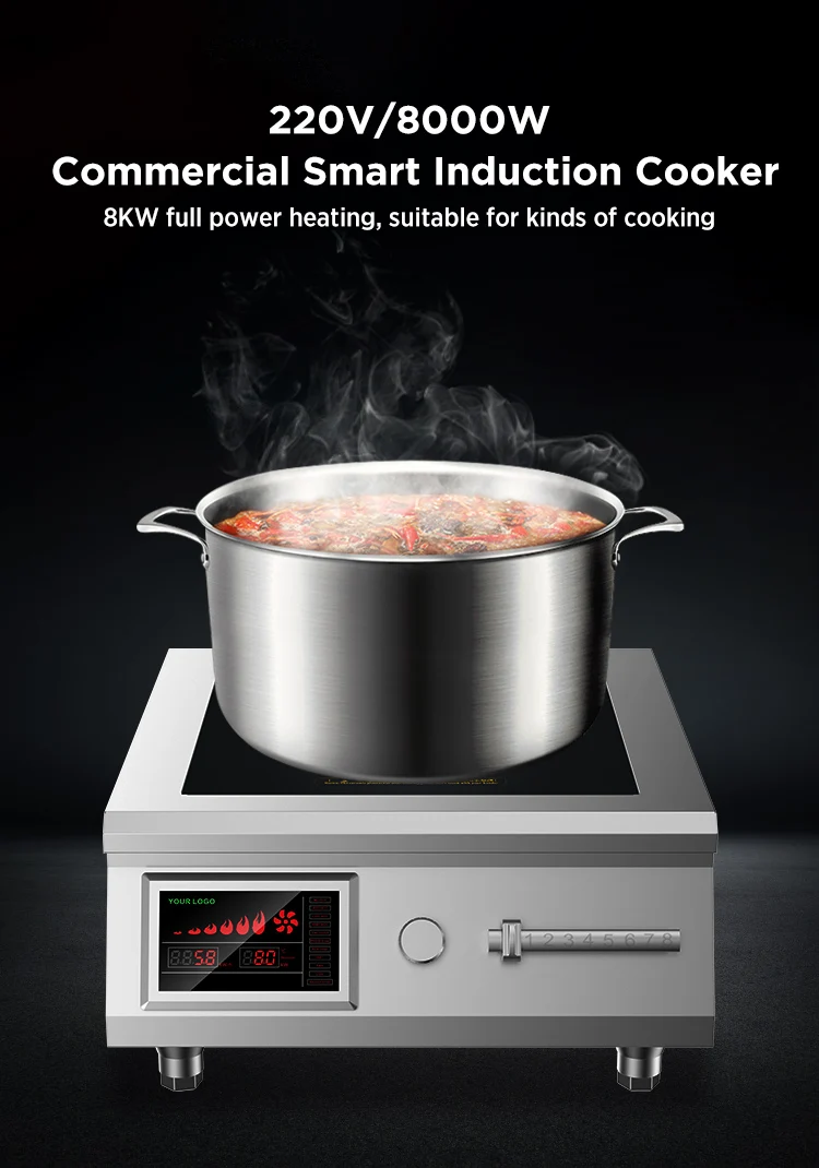 Tiansta Electric Induction Cooktop Rapidly Heating 8Kw 220V Heavy duty Commercial Induction Stove