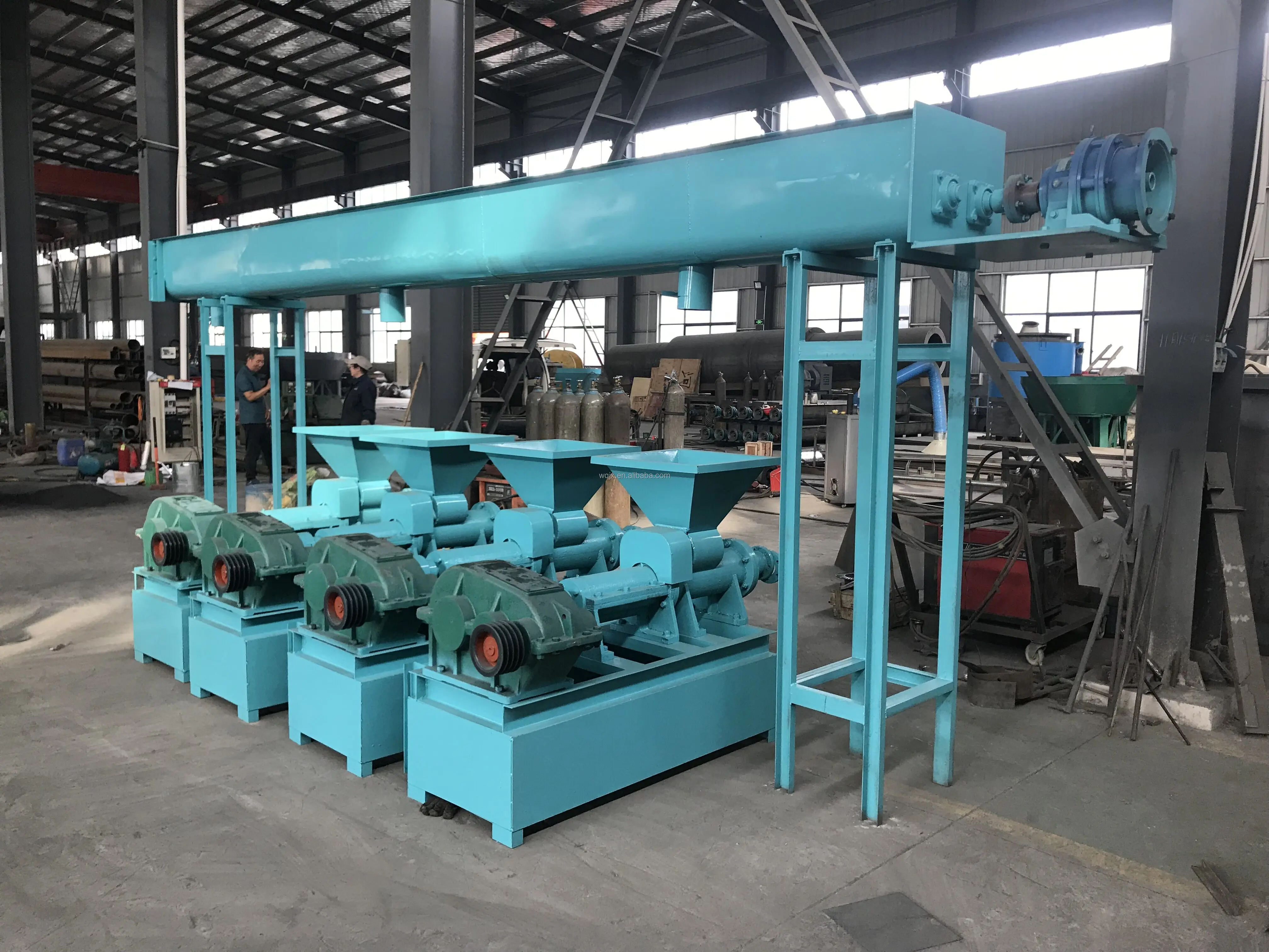 Coconut shell charcoal briquette press machine