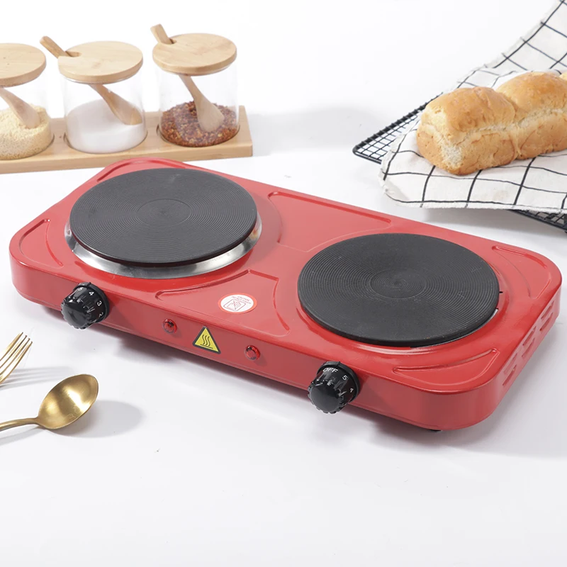 JX-6245A 2000W  Electric Double Burner Solid Hot Plate Cooking Stove