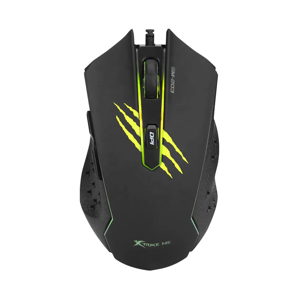  XTRIKE ME GM-203 PC mouse 3600DPI with 7 colors light for
