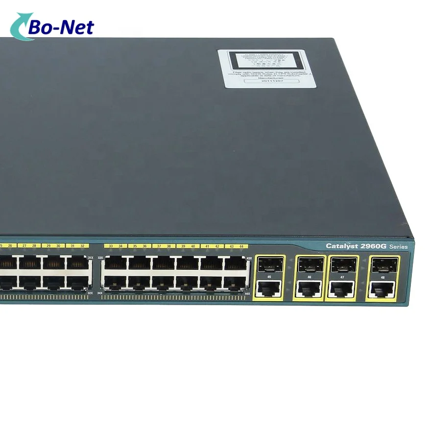 Оригинальная б/у WS-C2960G-48TC-L 48 портов 10/100/1000 гигабитный сетевой коммутатор 4T/для программирования в производственных