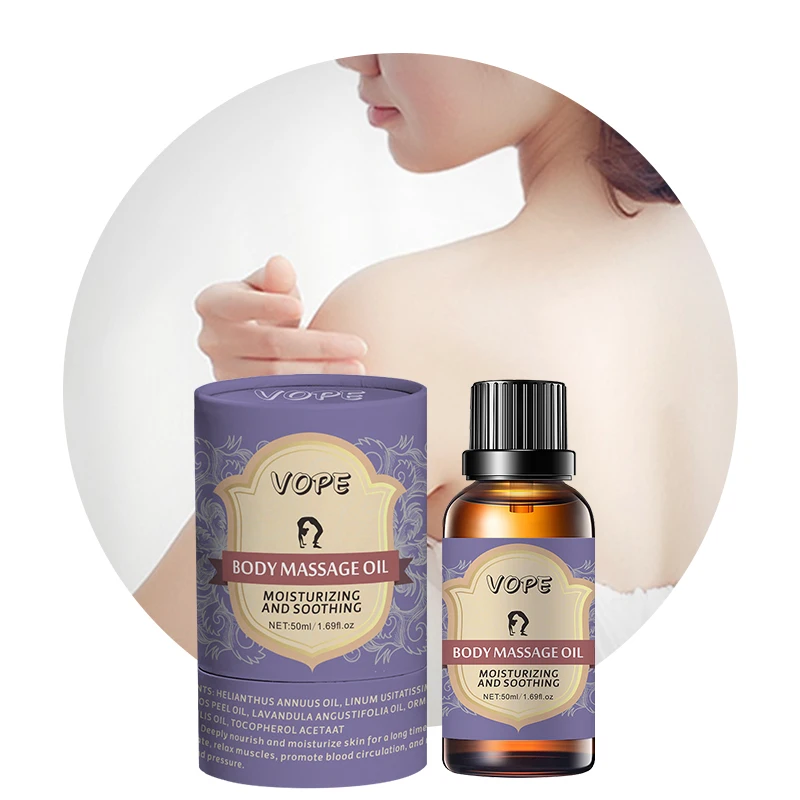 50ml Custom Private Label moisturizing and soothing Body Massage oil Organic Natural Blend compound Essential Oil
