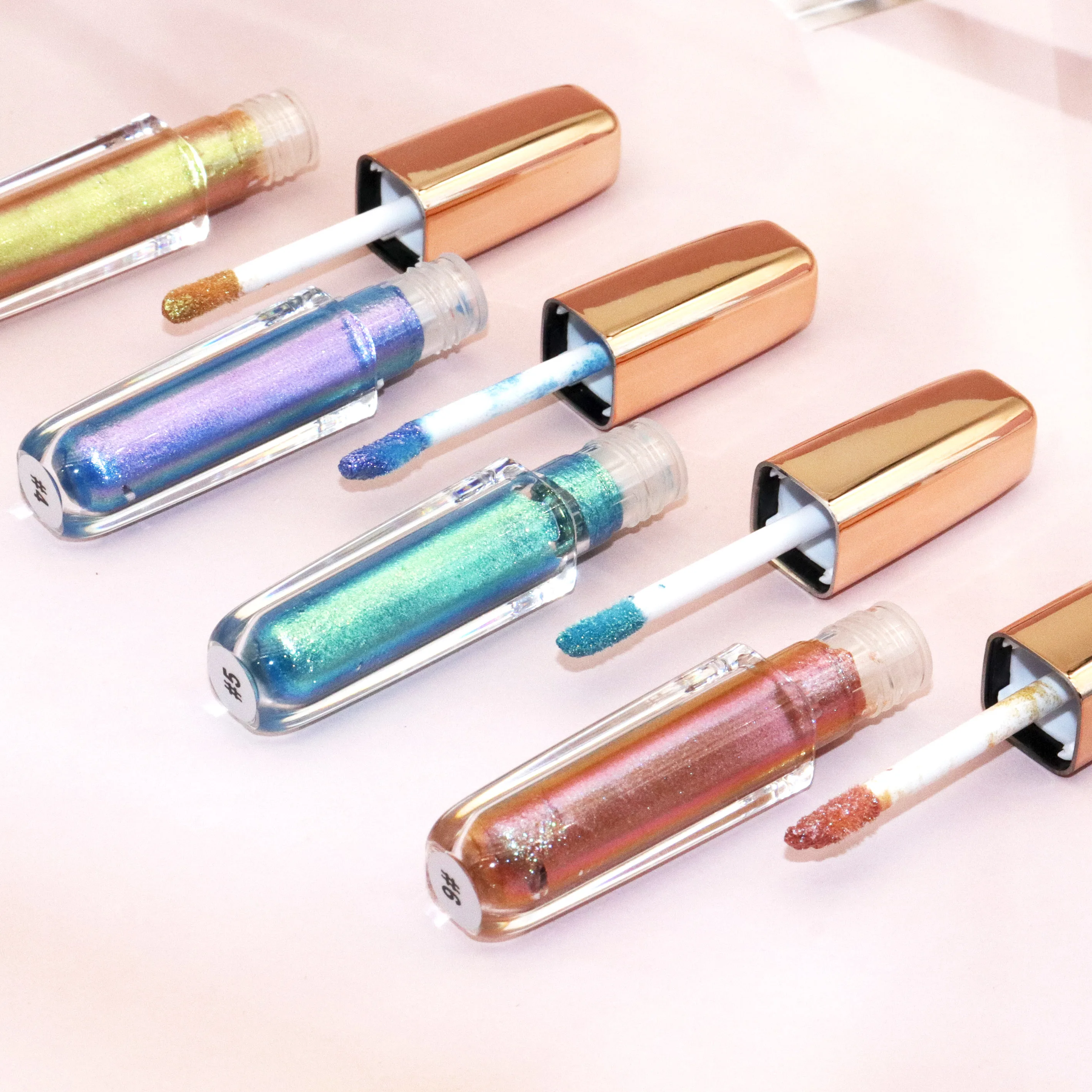 Eyeshadow Makeup 10 Colors Vegan Liquid Eyeshadow Neon Waterproof Glitter Duochrome Eyeshadow