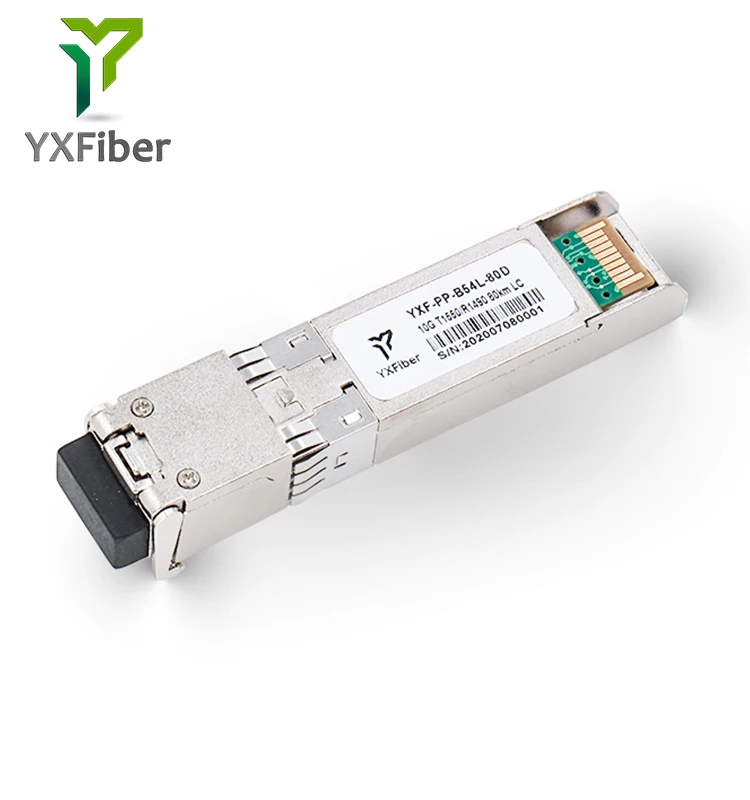 совместимый оптоволоконный канал 10GBASE-BX10-D BiDi SFP + 1330nm-TX/1270nm-RX 10 км DOM Simplex LC приемопер