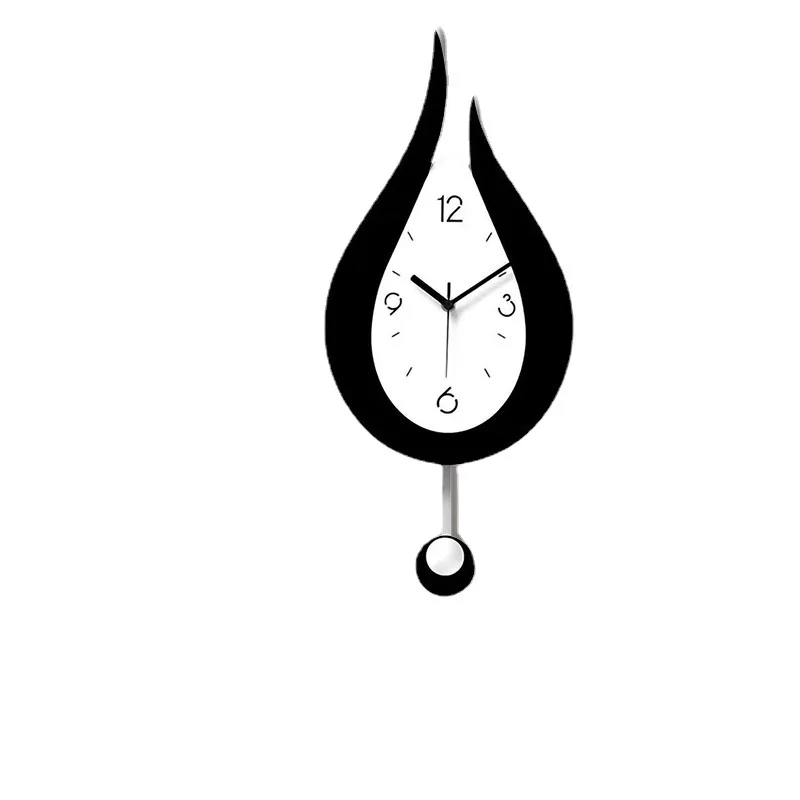 Modern home living room silent clock creative decorative clock fashion acrylic art water drop clock