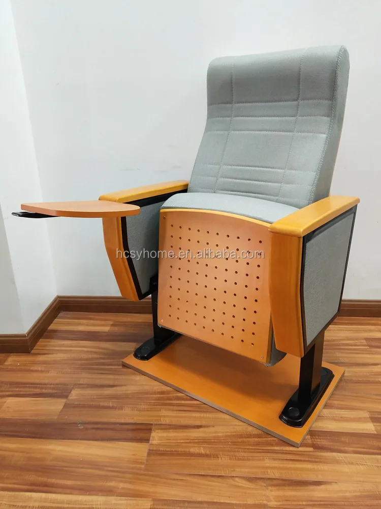 Classic School Furniture Tip-up Writing Tablet Lecture Hall Education Seat Theater Auditorium Chair