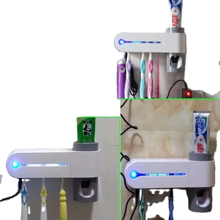 Multi-function Toothbrush Sterilizer brush holder UV disinfector sterilization bathroom set