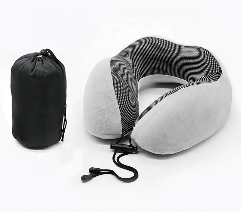 New Folding Patented Wholesale Travel Neck Rest Pillow Memory Foam Travel Pillow