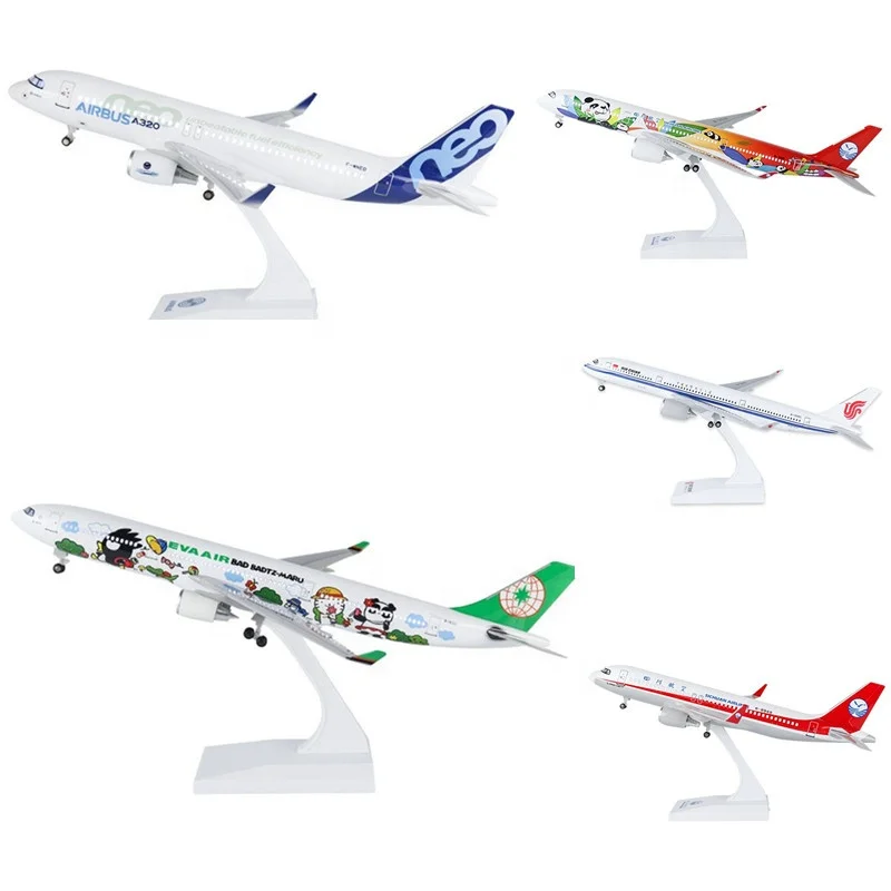 Best Gifts & Crafts 30cm LED Flashing Rechargeable  A320 A330 A350 Airbus Airplanes Aircraft Models
