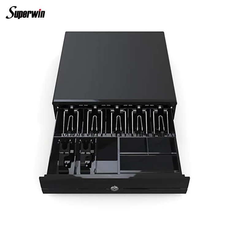 Cash Pos metal mini cash register drawer lock box Pos metal mini cash register drawer with 5 bill 4 coin tray