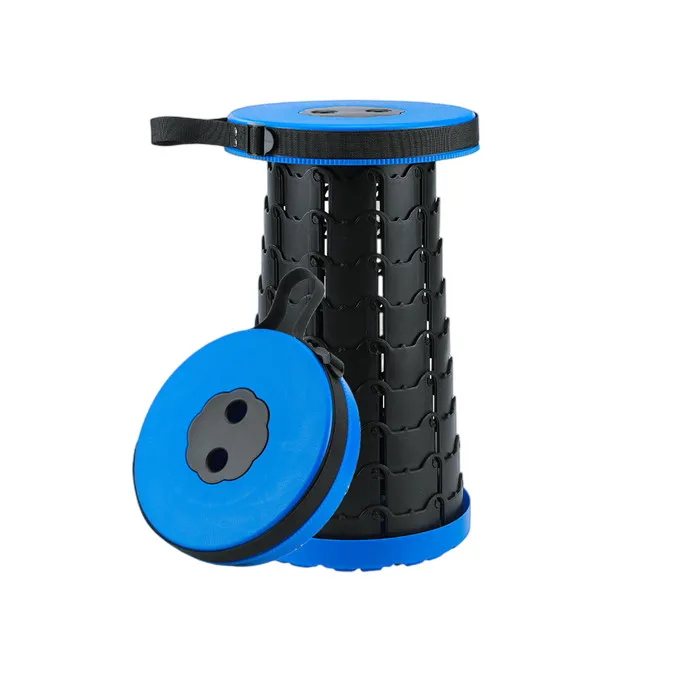 Портативный складной стул, легкий Регулируемый пластиковый табурет для рыбалки и путешествий