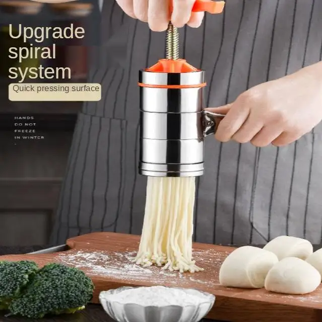 Stainless Steel Household Small Manual Noodle Makers Machine Kitchen Hand-cranked Press Machine Manual Noodles Soup