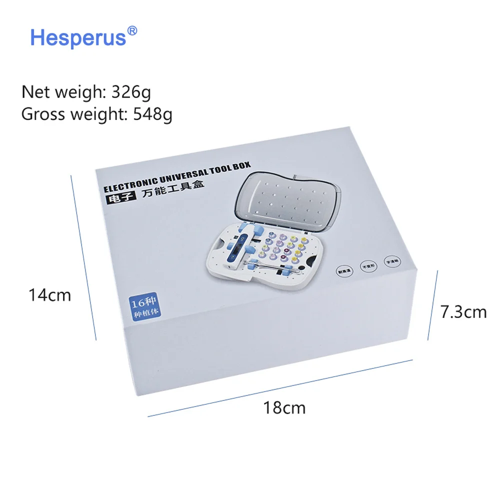 Стоматологическое оборудование хирургический ручной комплект с 16 отвертками