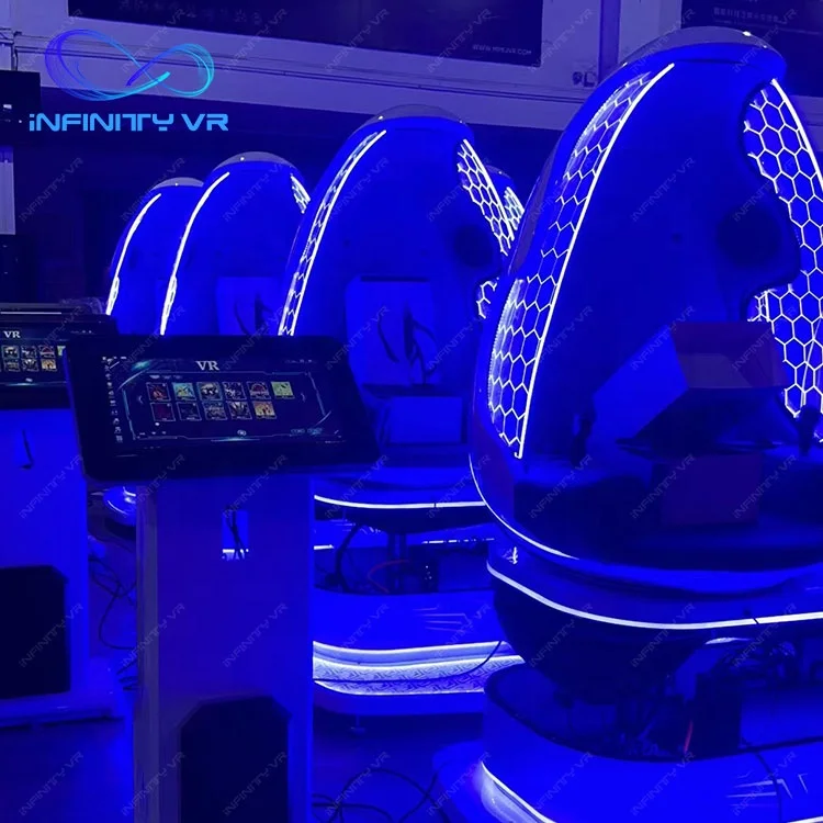 Оптовая продажа 9D Vr Cinema Motion яйцо кресло Dino кинотеатр двойные сиденья Виртуальная реальность симулятор американские горки игровой автомат