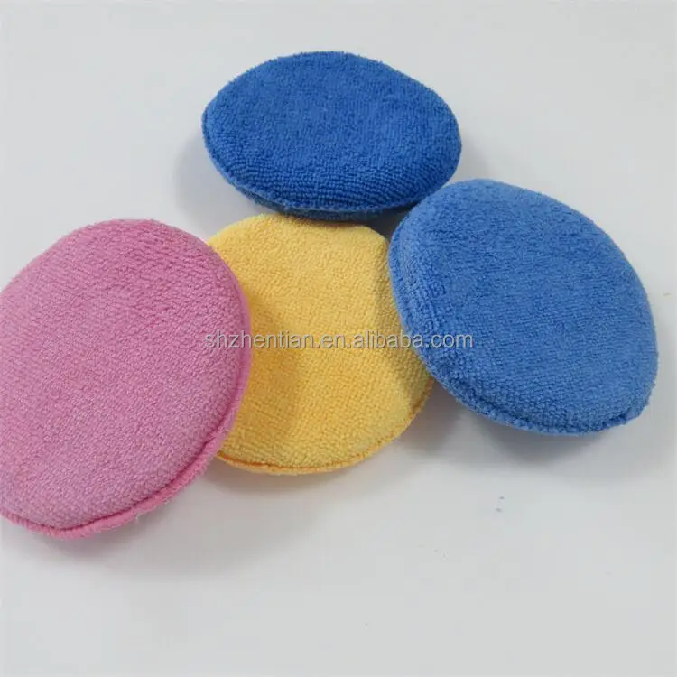Hot Sale Car Care Wax Polish Microfiber Saver Applicator Sponge Rectangular Car Waxing Sponge Pads