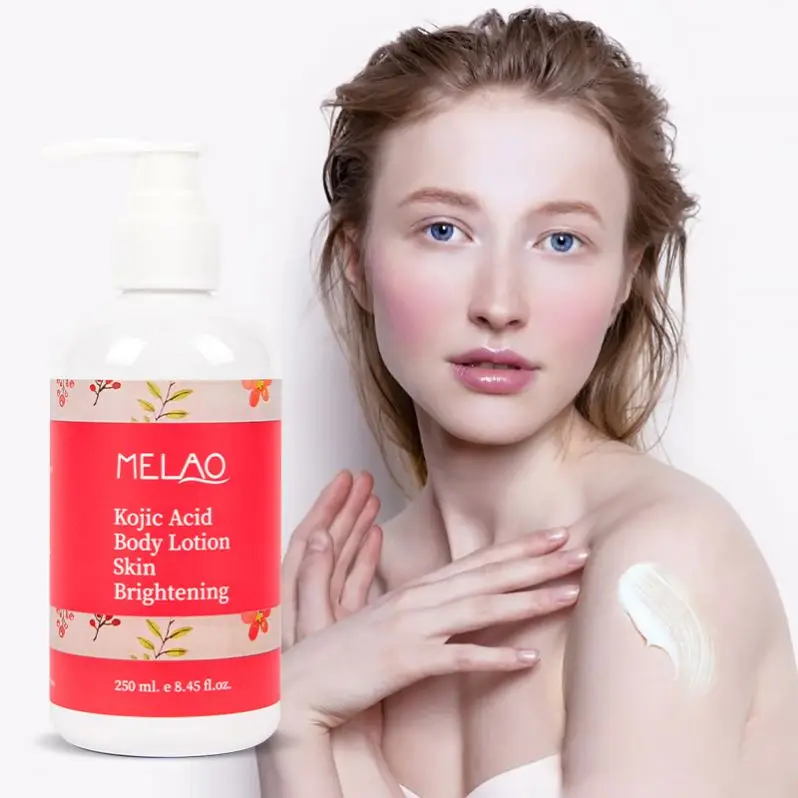 XBY OEM Private Label Skin Brightening Lightening Luminous Organic Best Parfumed Turmeric Kojic Acid Whitening Body Lotion