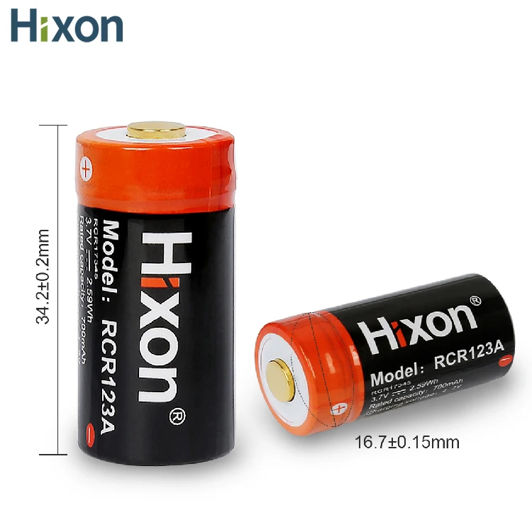 Rechargeable CR123A Lithium Battery 3.7V 700mAh 16310 for Arlo Wireless Camera