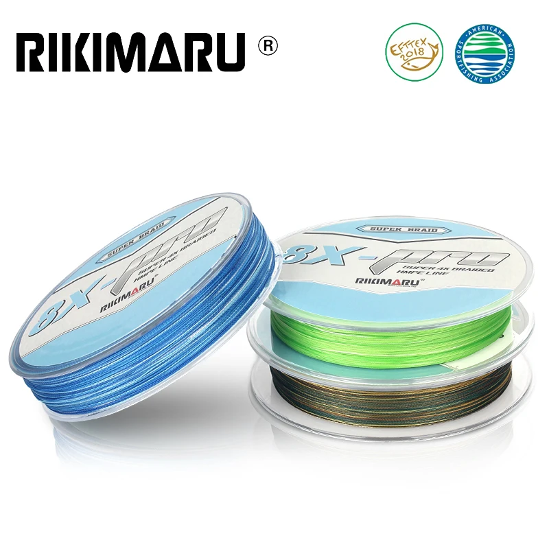 Rikimaru Factory Spot Marker Color x8 Strand 300m UHMWPE Braided Fishing Lines Carpfishing Professional Multifilaments Line
