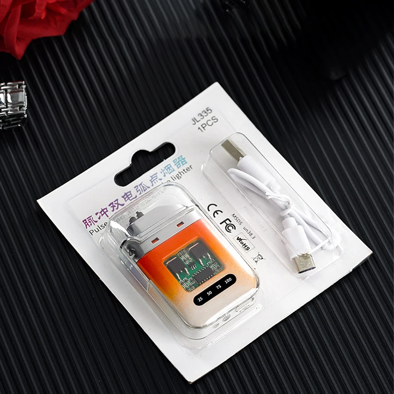 Перезаряжаемая беспламенная зажигалка с USB-дисплеем