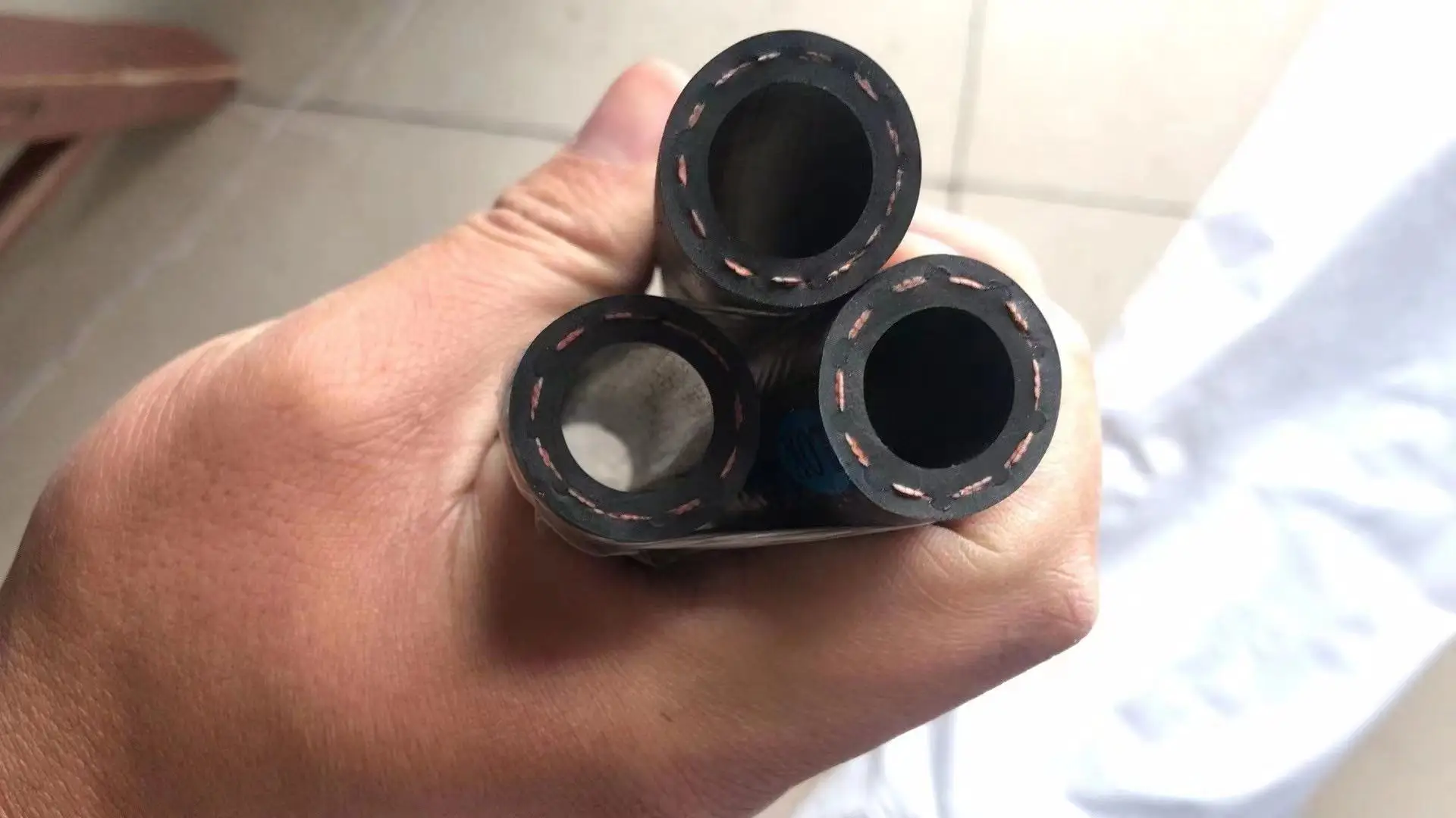 Best price high pressure flexible compressed air exhaust pipe flange air duct rock drill rubber hose