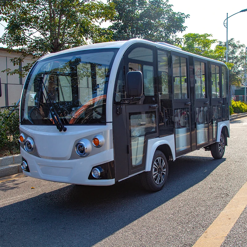 2022 city electric tourist sightseeing  car with 11 seats hot sale Scenic spot electric sightseeing bus