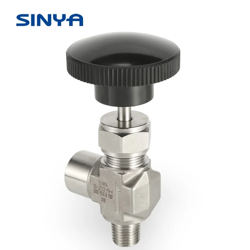 Panel Mounting Stainless steel  Flow Control Instrumentation High Pressure 316 Forged  Angle Male Female Needle Valve