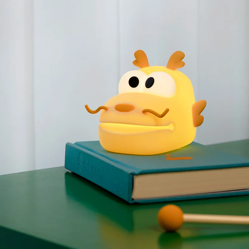 New Products China Wholesale Light Rechargeable Silicone Dimmable Dragon Lamp For Kids Gift